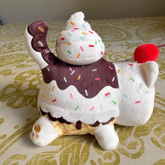 🌸3 For $30🌸Aphmau Meemeows Sundae Cat Plush Ice Cream Toy - Picture 6 of 6
